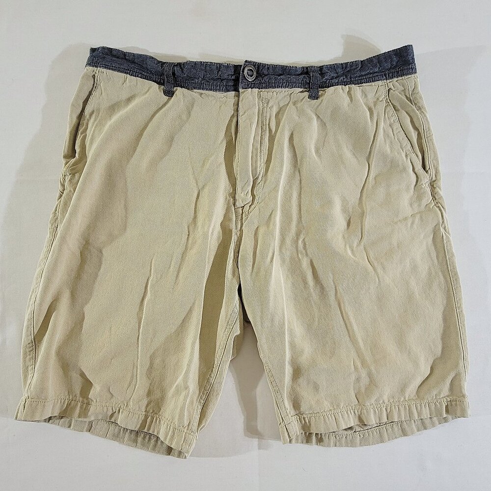 VOLCOM Shorts Mens 36 (Actual 37"x10") Distressed Chino Board Beach Skate Casual